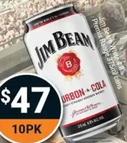 Super Cellars Jim Beam White offer