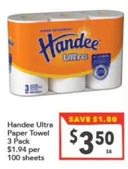 Supa Valu Handee Ultra Paper Towel offer