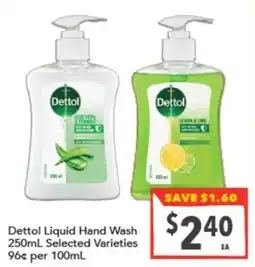 Supa Valu Dettol Liquid Hand Wash offer