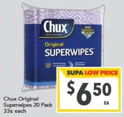 Supa Valu Chux Original Superwipes offer