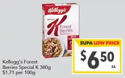 Supa Valu Kellogg's Forest Berries Special K offer