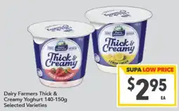 Supa Valu Dairy Farmers Thick & Creamy Yoghurt offer