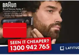 The Good Guys Braun Beard Trimmer Series 7 offer
