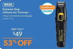 Shaver Shop Wahl Extreme Grip Lithium-ion Trimmer offer