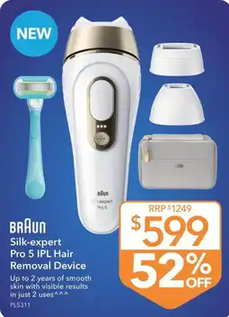 Shaver Shop BRAUN Silk-expert Pro 5 IPL Hair Removal Device offer