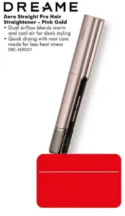 The Good Guys Dreame Aero Straight Pro Hair Straightener - Pink Gold offer