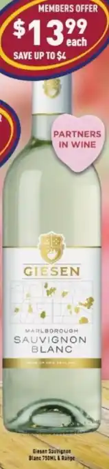 Liquor Legends Giesen Sauvignon Blanc 750ml offer