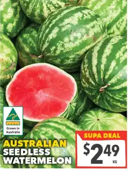 Supa Valu Australian Seedless Watermelon offer