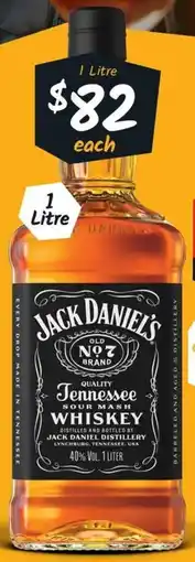 Cellarbrations Jack Daniel's Tennessee Sour Mash Whiskey offer