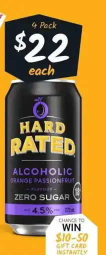 Cellarbrations Hard Rated Alcoholic Orange Passionfruit offer