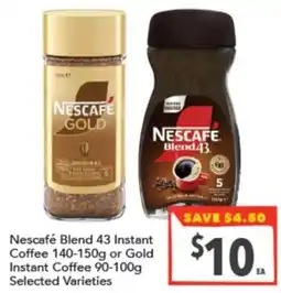 Supa Valu Nescafe Blend 43 Instant Coffee offer