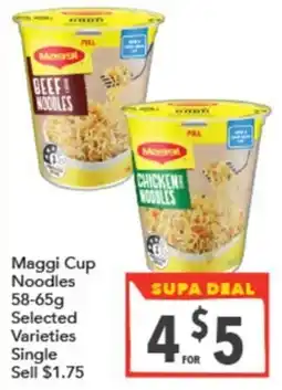 Supa Valu Maggi Cup Noodles offer