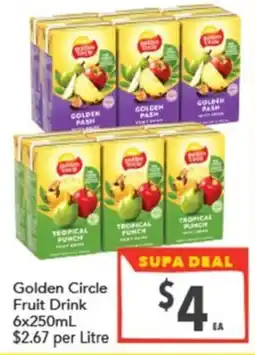 Supa Valu Golden Circle Fruit Drink offer