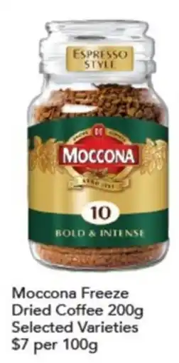 Supa Valu Moccona Freeze Dried Coffee Selected Varieties offer