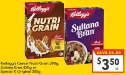Supa Valu Kellogg's Cereal Nutri-Grain Sultana Bran offer