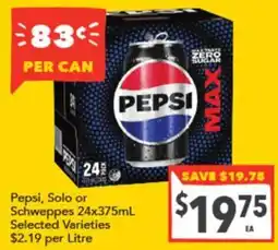 Supa Valu Pepsi Max offer