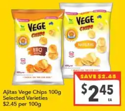 Supa Valu Ajitas Vege Chips offer