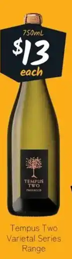 Cellarbrations Tempus Two Prosecco offer