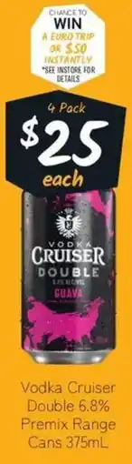 Cellarbrations Vodka Cruiser Double offer