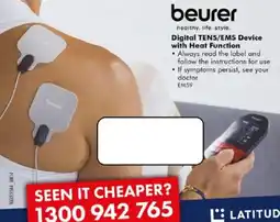 The Good Guys beurer Digital TENS/EMS Device with Heat Function offer