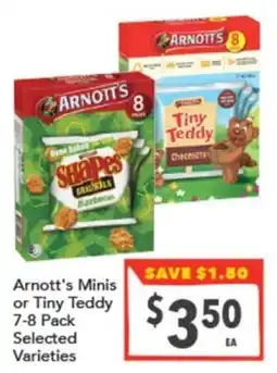 Supa Valu Arnott's Minis or Tiny Teddy Selected Varieties offer