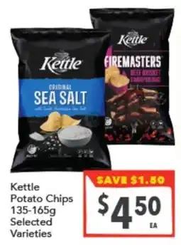 Supa Valu Kettle Potato Chips Selected Varieties offer