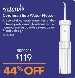 Shaver Shop Waterpik Cordless Slide Water Flosser offer