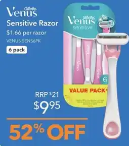 Shaver Shop Gillette Venus Sensitive Razor offer