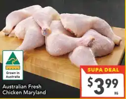 Supa Valu Australian Fresh Chicken Maryland offer