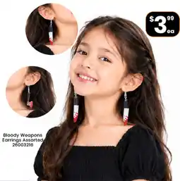 Toymate Bloody Weapons Earrings offer