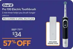 Shaver Shop Oral-B Pro 100 Electric Toothbrush offer