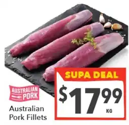 Supa Valu Australian Pork Fillets offer
