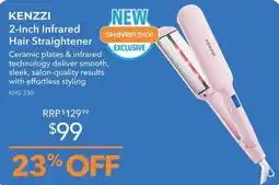 Shaver Shop Kenzzi 2-Inch Infrared Hair Straightener offer