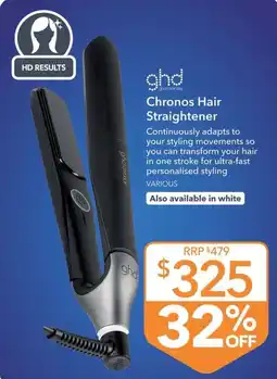Shaver Shop ghd Chronos Hair Straightener offer