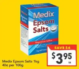 Supa Valu Medix Epsom Salts offer