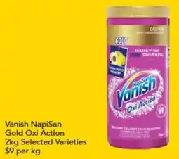 Supa Valu Vanish NapiSan Gold Oxi Action offer