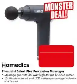 The Good Guys Homedics Therapist Select Plus Percussion Massager offer