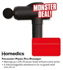 The Good Guys Homedics Percussion Physio Plus Massager offer