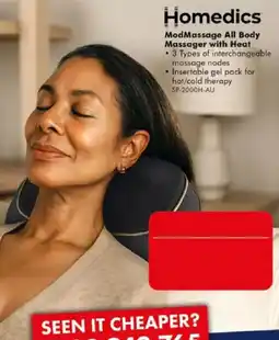 The Good Guys Homedics ModMassage All Body Massager with Heat offer
