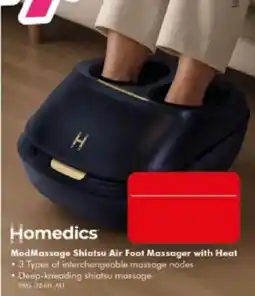 The Good Guys Homedics ModMassage Shiatsu Air Foot Massager with Heat offer