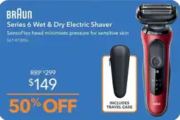 Shaver Shop Braun Series 6 Wet & Dry Electric Shaver offer