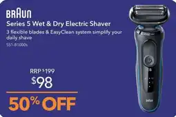 Shaver Shop Braun Series 5 Wet & Dry Electric Shaver offer