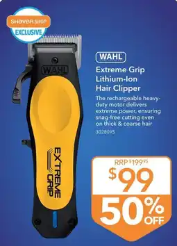 Shaver Shop Wahl Extreme Grip Lithium-Ion Hair Clipper offer