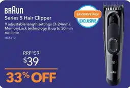 Shaver Shop Braun Series 5 Hair Clipper offer