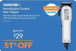 Shaver Shop Transform-U HomeStylist Corded Hair Clipper offer