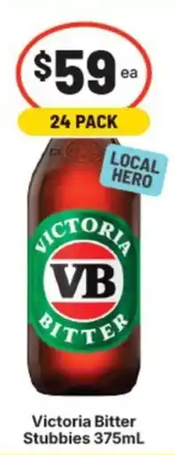Supa Valu Victoria Bitter Stubbies offer