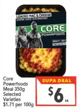 Supa Valu Core Powerfoods Meal offer