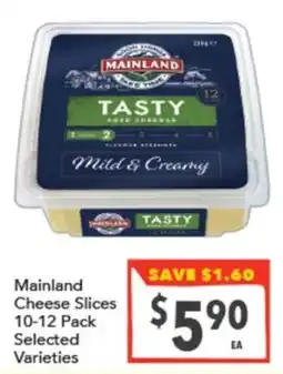 Supa Valu Mainland Cheese Slices offer