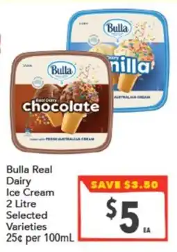 Supa Valu Bulla Real Dairy Ice Cream offer