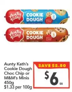 Supa Valu Aunty Kath's Cookie Dough offer